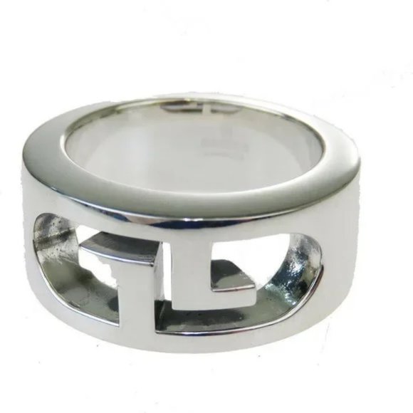 Gucci US Size 4 Silver 925 Ring Silver - Picture 1 of 10